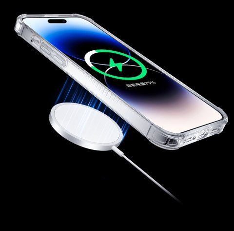 Magnetyczne etui iPhone 14 Plus MagSafe PQY Go Out Series czarne Magnetyczne etui iPhone 14 Plus MagSafe PQY Go Out Series czarne