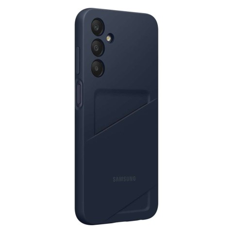 Oryginalne etui do Samsung Galaxy A15 / A15 5G z kieszenią na karty czarno-niebieskie Oryginalne etui do Samsung Galaxy A15 / A15 5G z kieszenią na karty czarno-niebieskie