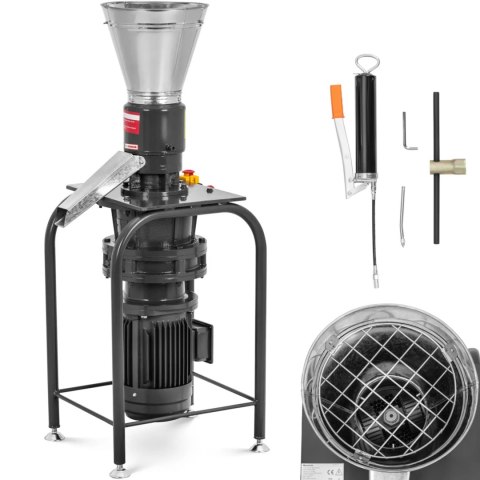 Peleciarka prasa do produkcji pelletu trocin paszy śr. 150 mm 100 kg/h 4000 W Peleciarka prasa do produkcji pelletu trocin paszy śr. 150 mm 100 kg/h 4000 W