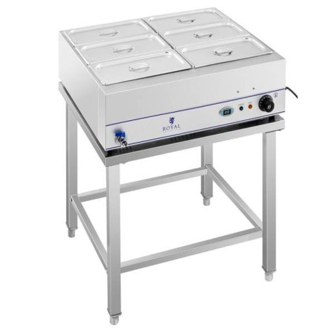 BEMAR PODGRZEWACZ WODNY NA PODSTAWIE STALOWEJ 6 X GN 1/3 2000W 230V BEMAR PODGRZEWACZ WODNY NA PODSTAWIE STALOWEJ 6 X GN 1/3 2000W 230V