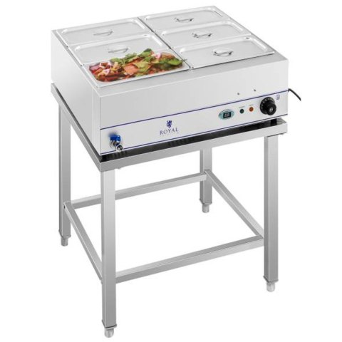 BEMAR PODGRZEWACZ WODNY NA PODSTAWIE STALOWEJ 6 X GN 1/3 2000W 230V BEMAR PODGRZEWACZ WODNY NA PODSTAWIE STALOWEJ 6 X GN 1/3 2000W 230V