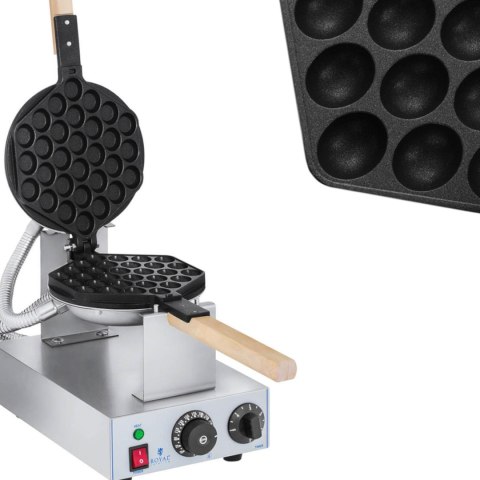 GOFROWNICA OPIEKACZ DO GOFRÓW BĄBELKOWYCH BUBBLE WAFFLE 1415W ROYAL CATERING RCWM-1400-B GOFROWNICA OPIEKACZ DO GOFRÓW BĄBELKOWYCH BUBBLE WAFFLE 1415W ROYAL CATERING RCWM-1400-B