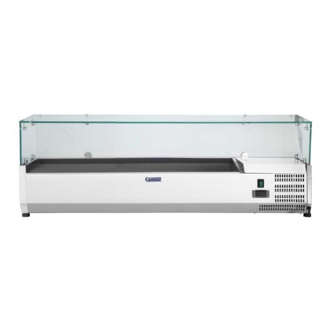 NADSTAWA CHŁODNICZA ZE SZKLANĄ OSŁONĄ 5X GN1/3 I 1X GN1/2 150CM NADSTAWA CHŁODNICZA ZE SZKLANĄ OSŁONĄ 5X GN1/3 I 1X GN1/2 150CM