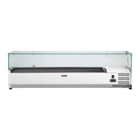 NADSTAWA CHŁODNICZA ZE SZKLANĄ OSŁONĄ 7X GN1/4 160CM NADSTAWA CHŁODNICZA ZE SZKLANĄ OSŁONĄ 7X GN1/4 160CM