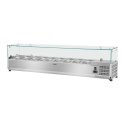 NADSTAWA CHŁODNICZA ZE SZKLANĄ OSŁONĄ 9X GN1/3 200CM