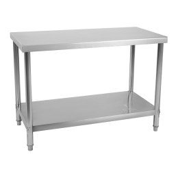STÓŁ BLAT KUCHENNY ROBOCZY CENTRALNY ZE STALI NIERDZEWNEJ 120X60CM