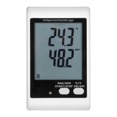 TERMOHIGROMETR REJESTRATOR TEMPERATURY I WILGOTNOŚCI ZAKRES 0 - 100% -35 - 70DEG;C USB TERMOHIGROMETR REJESTRATOR TEMPERATURY I WILGOTNOŚCI ZAKRES 0 - 100% -35 - 70DEG;C USB