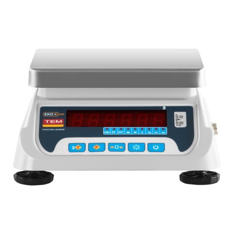 WAGA SKLEPOWA HANDLOWA Z LEGALIZACJĄ BEKO+ TEM RS232 30KG / 10G WAGA SKLEPOWA HANDLOWA Z LEGALIZACJĄ BEKO+ TEM RS232 30KG / 10G