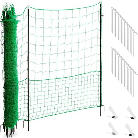 Siatka ogrodzenie ochronne hodowlane dla kur drobiu 1,25 x 25 m Siatka ogrodzenie ochronne hodowlane dla kur drobiu 1,25 x 25 m