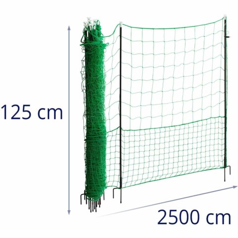Siatka ogrodzenie ochronne hodowlane dla kur drobiu 1,25 x 25 m Siatka ogrodzenie ochronne hodowlane dla kur drobiu 1,25 x 25 m
