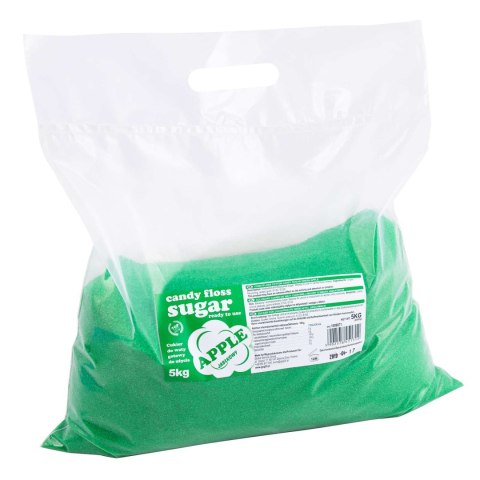 KOLOROWY SMAKOWY CUKIER DO WATY CUKROWEJ ZIELONY O SMAKU JABŁKOWYM 5KG KOLOROWY SMAKOWY CUKIER DO WATY CUKROWEJ ZIELONY O SMAKU JABŁKOWYM 5KG