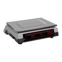 WAGA SKLEPOWA KONTROLNA 330X240MM ZASILACZ + AKUMULATOR 40KG / 2G - BIAŁA