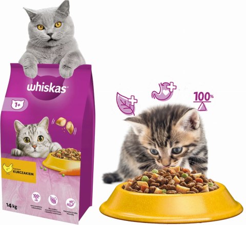 WHISKAS Sucha Kurczak 14kg WHISKAS Sucha Kurczak 14kg