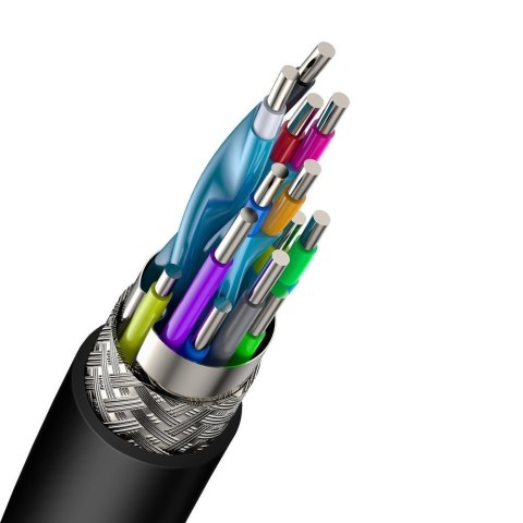 Kabel przewód HDMI 2.0 4K 30Hz 3D HDR 18Gbps 8m - czarny Kabel przewód HDMI 2.0 4K 30Hz 3D HDR 18Gbps 8m - czarny