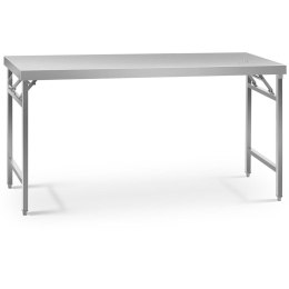 STÓŁ ZE STALI NIERDZEWNEJ CATERINGOWY SKŁADANY 180 X 60 CM