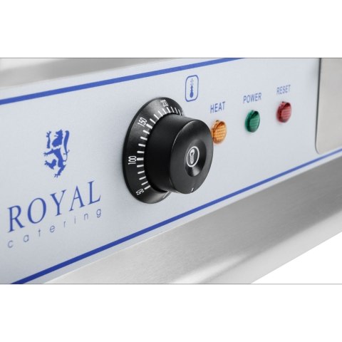 Grill podwójny duży ryflowany 75cm