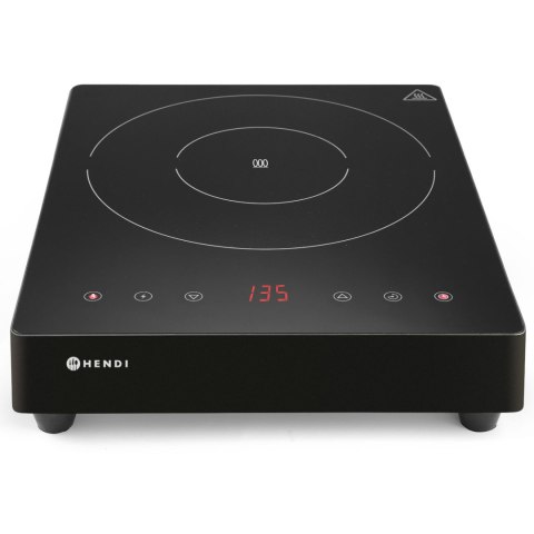 Kuchenka indukcyjna przenośna z panelem dotykowym 1 pole grzewcze Black Line śr. 28 cm 3500 W - Hendi 239421