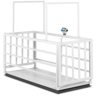 Waga weterynaryjna platformowa z klatką dla zwierząt LEGALIZACJA 3000/1 kg 110x240 cm LCD