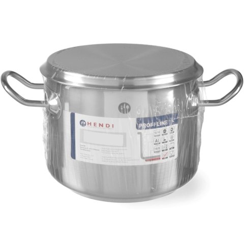 Garnek niski Profi Line z pokrywką 1,5 l śr. 160 x 75 h - Hendi 830000