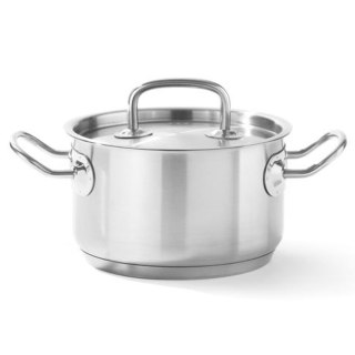 Garnek średni Kitchen Line z pokrywką 15 l śr. 320 x 190 mm - Hendi 836507