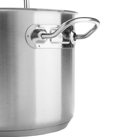 Garnek średni Kitchen Line z pokrywką 9,5 l śr. 280 x 155 mm - Hendi 836408