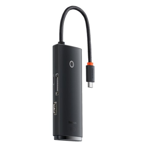 Lite series wielofunkcyjny hub USB-C 2 x USB 3.0 USB-C HDMI 1.4 SD-TF czarny