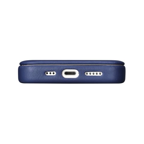 Skórzane etui iPhone 14 Plus z klapką magnetyczne MagSafe CE Premium Leather niebieski