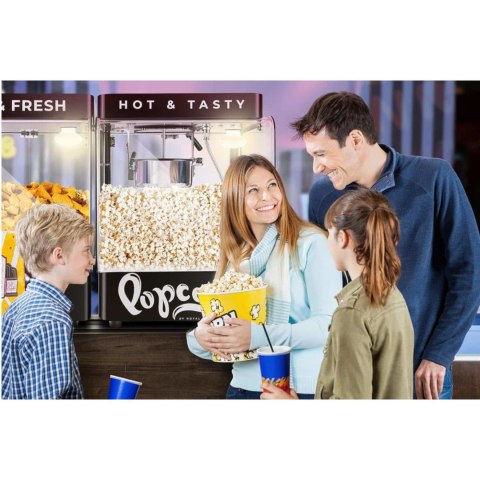 Maszyna urządzenie do prażenia popcornu 4-5 kg/h 1.2 l czarna