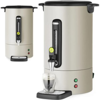 Zaparzacz do kawy z kranem ociekaczem UNIQ 14 l 1750 W - jasnoszary