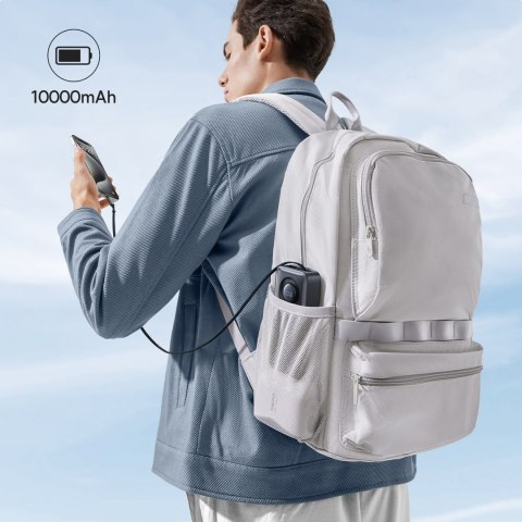 Powerbank 10000mAh 30W z portem USB-C i rozwijanym kablem USB-C Free2Pull - czarny