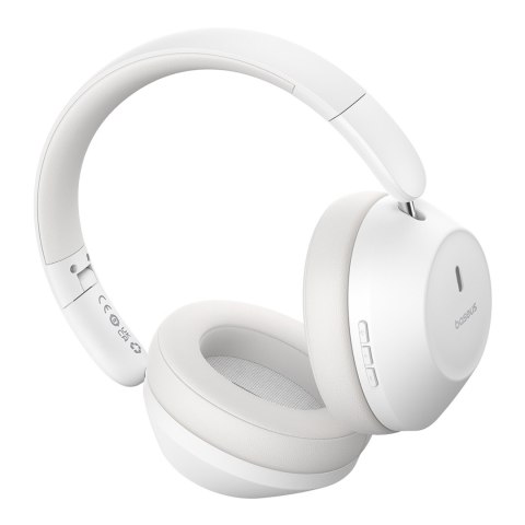 Słuchawki bezprzewodowe nauszne Bass 30 Max Bluetooth 5.3 - białe