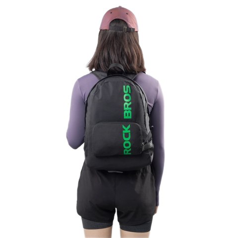 Plecak sportowy wodoodporny składany 46.5x38cm 18l - czarny