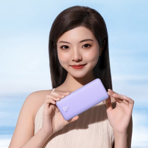 Powerbank 10000mAh Airpow Fast Charge 20W - fioletowy