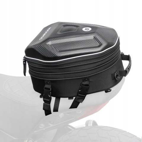 Torba motocyklowa plecak na kask mocowana na bak lub siedzeniu 35l - czarna