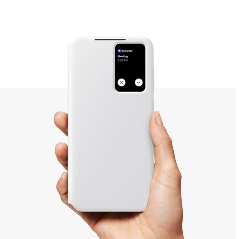 Etui z klapką Samsung Smart View Wallet do Samsung Galaxy S24 FE - białe