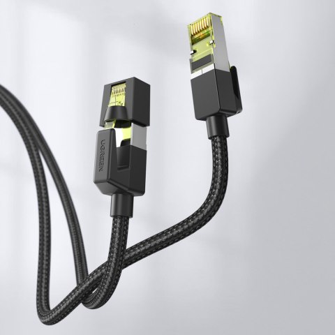 Kabel przewód Ethernet sieciowy RJ45 Cat 7 10Gbps 10m - czarny