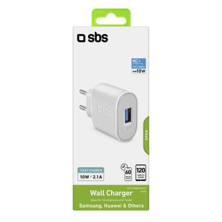 Ładowarka sieciowa USB-A 10W - biała