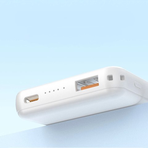 Powerbank K14S+ 10000mAh z podstawką 20W USB-A / USB-C / MagSafe - biały