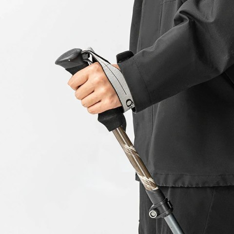 Kijki trekkingowe nordic walking aluminiowe 110 - 130 cm - brązowe