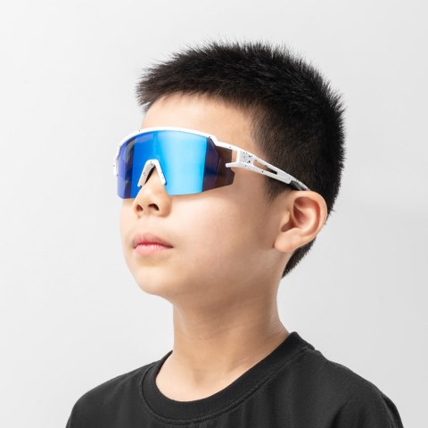 Okulary rowerowe polaryzacyjne dla dzieci z filtrem UV - czarne