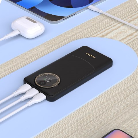 Powerbank K12 10000mAh USB-A USB-C PD22.5W - biały