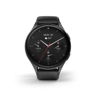 Smartwatch Hama 8900 GPS AMOLED 1.43'' z paskiem silikonowym - czarny
