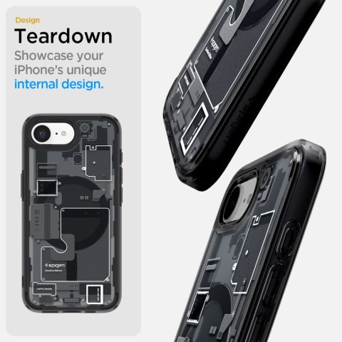 Etui case na iPhone 16e Zero One Ultra Hybrid MagSafe - czarne