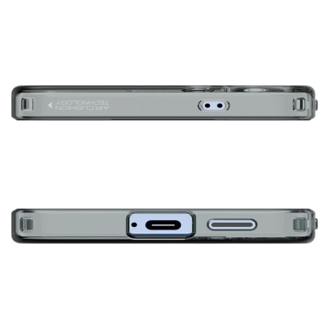 Etui na Samsung Galaxy S25 Liquid Crystal - czarne przezroczyste