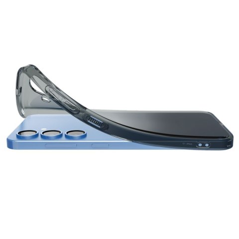 Etui na Samsung Galaxy S25 Liquid Crystal - czarne przezroczyste