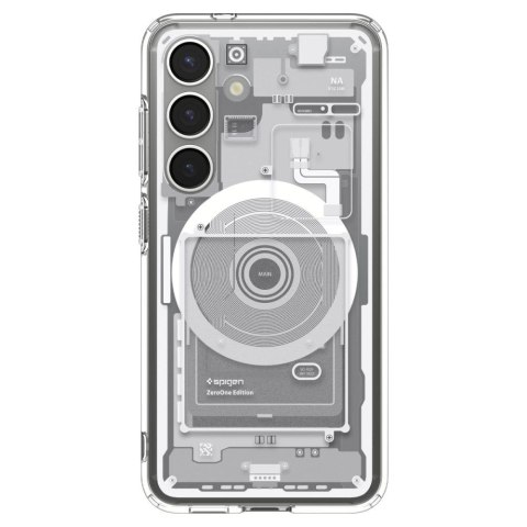 Etui na Samsung Galaxy S25 Zero One Ultra Hybrid Mag - białe