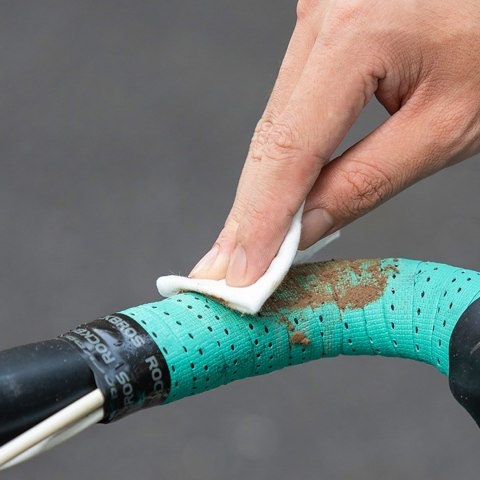 Owijka na kierownicę rowerową z pianki EVA wzór Shark - biała