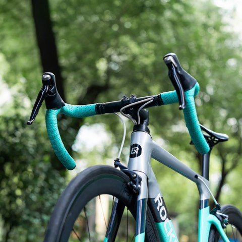 Owijka na kierownicę rowerową z pianki EVA wzór Shark - czarna