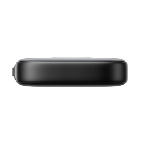 Powerbank 10000mAh z wbudowanym kablem 22.5 iPhone Lightning USB-C 0.25 cm - czarny