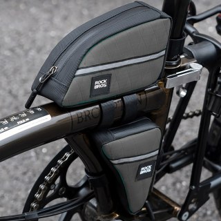 Torba rowerowa trójkątna na ramę 0.8l - brązowa